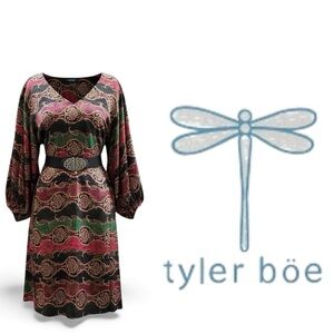 100% silk dress multicolor NWT Tyler Böe size 0 / XS